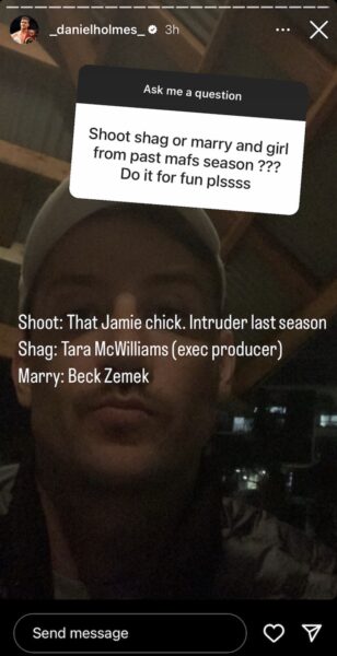 Daniel from MAFS shared this story