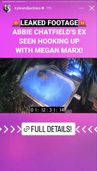 Konrad and Megan hooking up in a spa