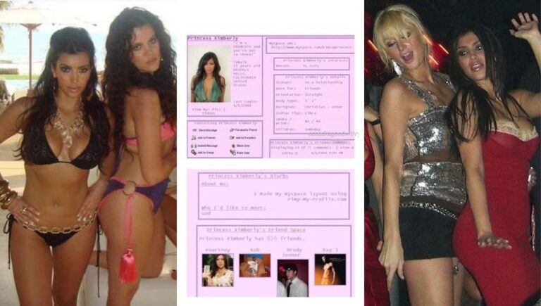 Kim Kardashian's MySpace profile