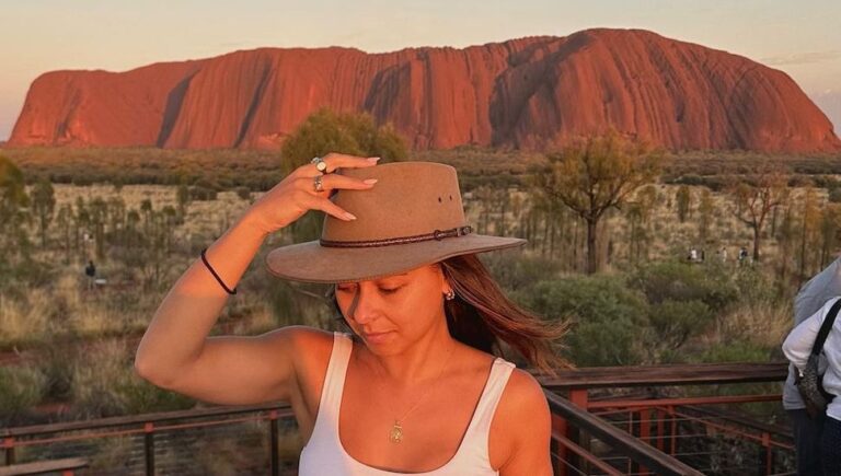 Brooke Blurton at Uluru