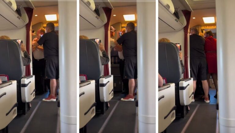 A man is kicked off a Virgin flight by the pilot