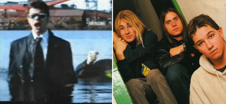 Silverchair, and a screenshot of the 'Recovery' special on the band from the '90s