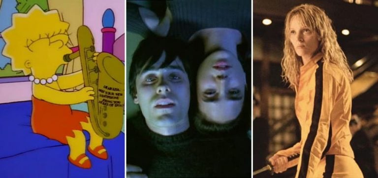 Screenshots from The Simpsons, Requiem For A Dream, and Kill Bill, which have used some songs you definitely know, but couldn't possibly name