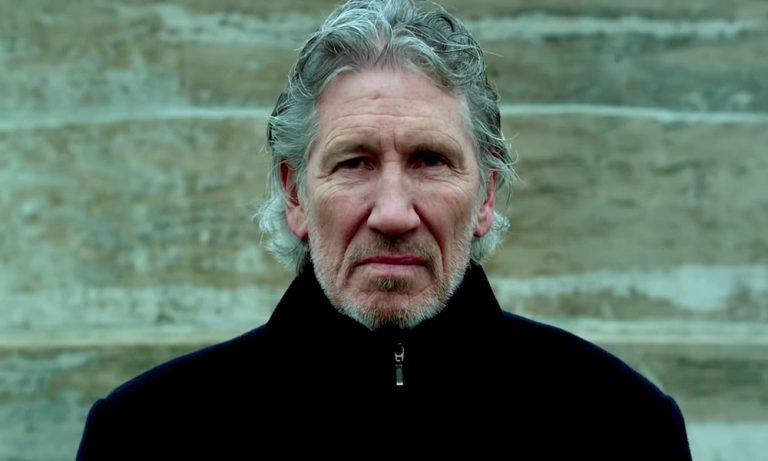 Roger Waters glares into the camera