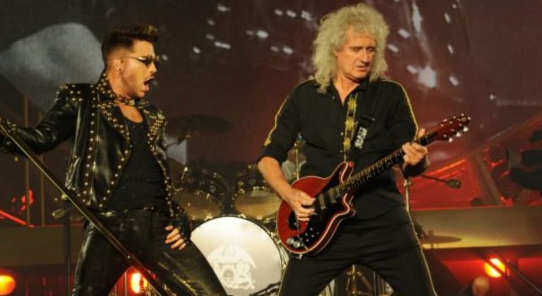 Adam Lambert with Queen