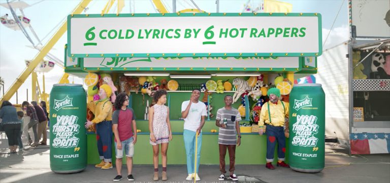 Screenshot of Vince Staples' new Sprite commerical