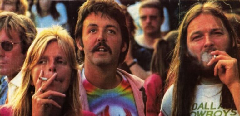 Paul McCartney in a crowd
