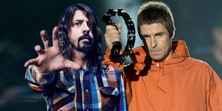 Dave Grohl and Liam Gallagher