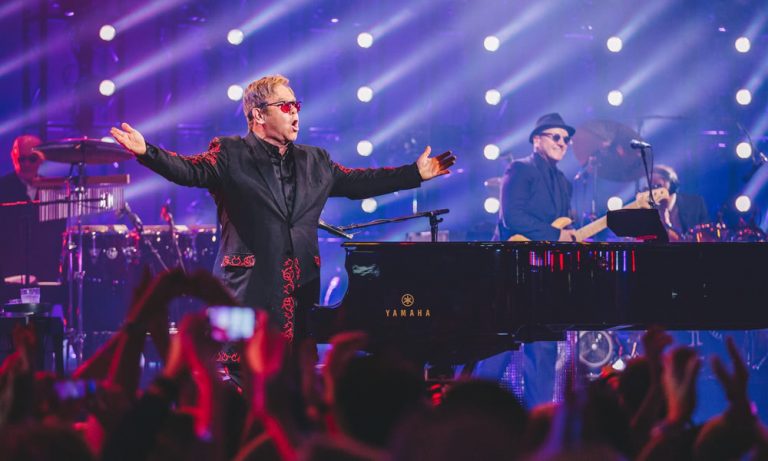 Elton John onstage at Hyde Park 2016