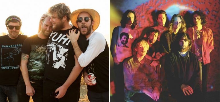 Split image of The Smith Street Band and King Gizzard & The Lizard Wizard