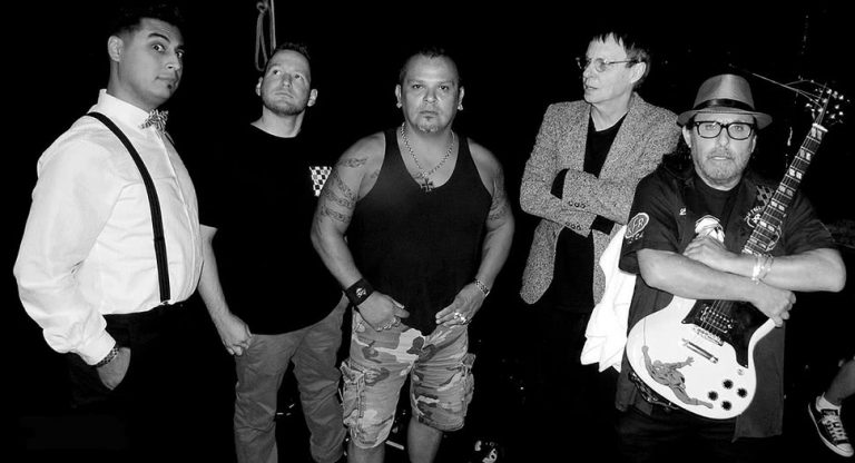 Black and white image of US punk group The Dickies