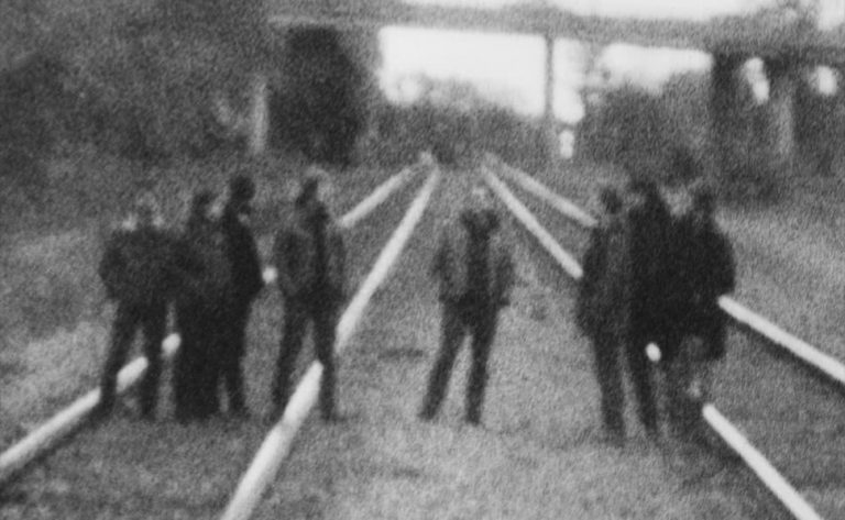 Rare press shot of the Canadian post-rock group Godspeed You! Black Emperor