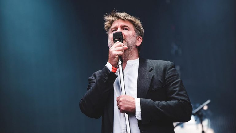 James Murphy of LCD Soundsystem performing live
