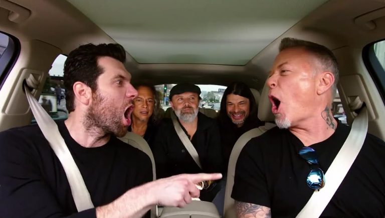 Metallica singing on Carpool Karaoke