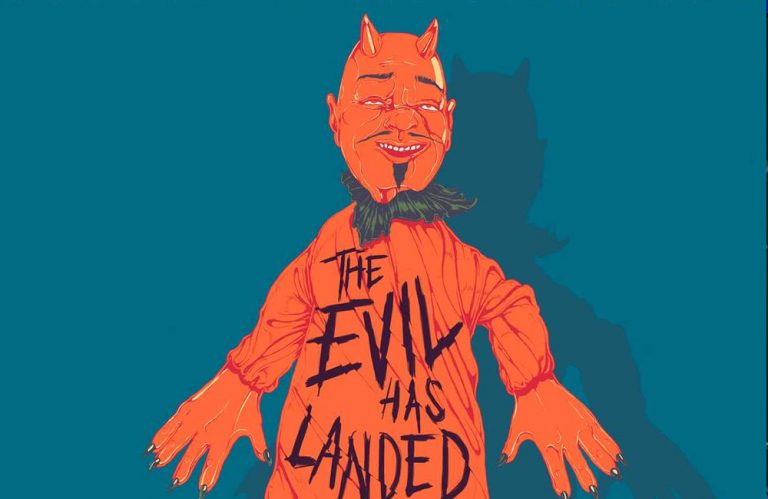 QOTSA's single artwork for 'The Evil Has Landed'