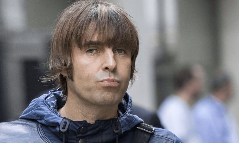 Liam Gallagher of Oasis, looking glum