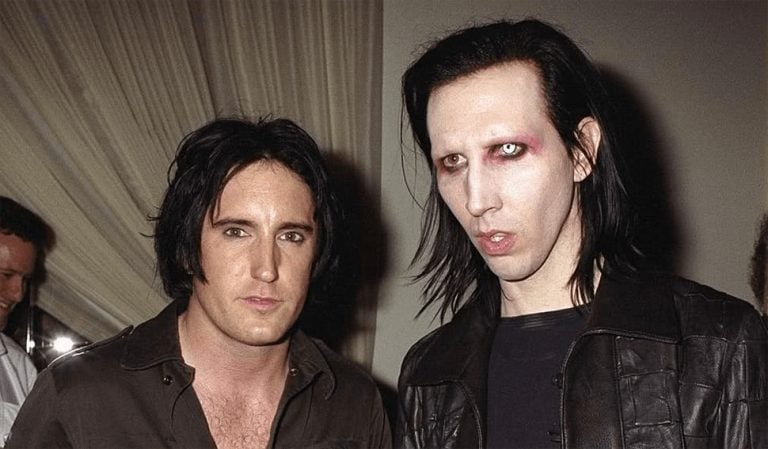 An undated photo of Trent Reznor and Marilyn Manson
