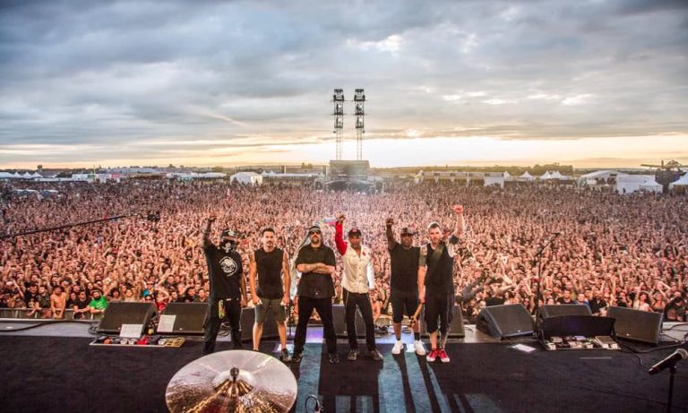 Prophets of Rage in front of a huge crowd