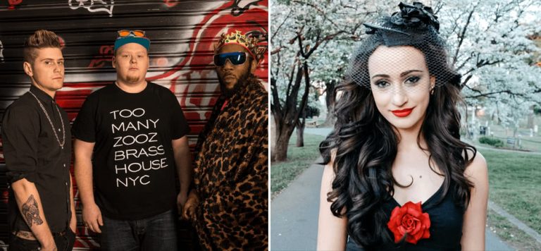 Two acts from the Queenscliff Music Festival lineup - Too Many Zoos and Lindi Ortega