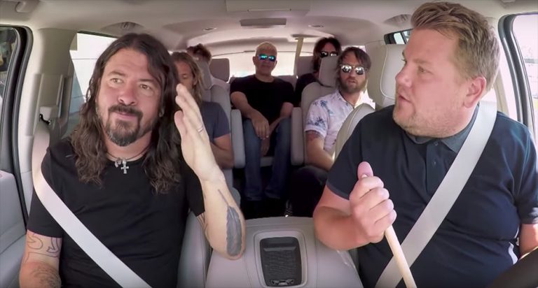 Foo Fighters appearing on James Corden's Carpool Karaoke