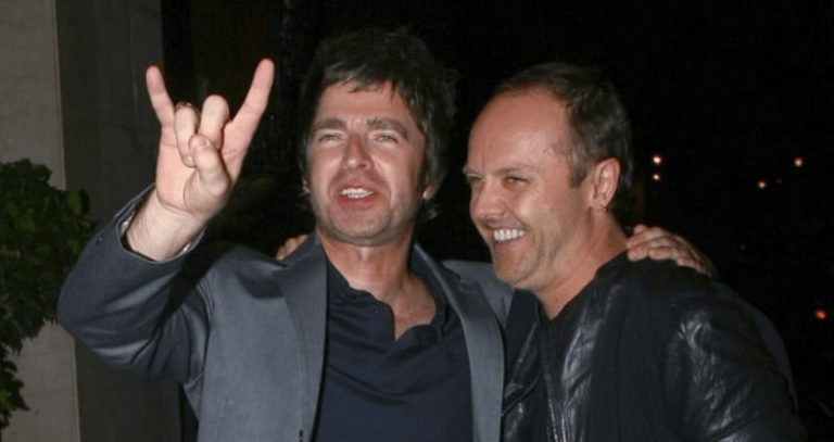 LArs Ulrich and Noel Gallagher