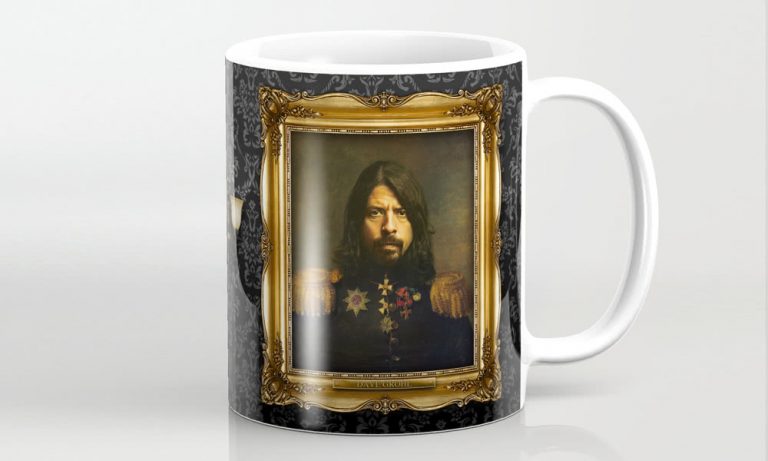 A Dave Grohl coffee mug