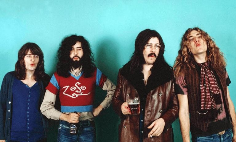 Led Zeppelin sip drinks