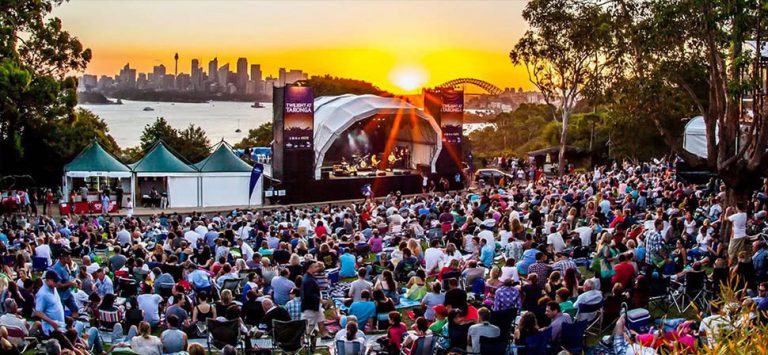 Crowd attending Sydney's Twilight At Taronga concert series
