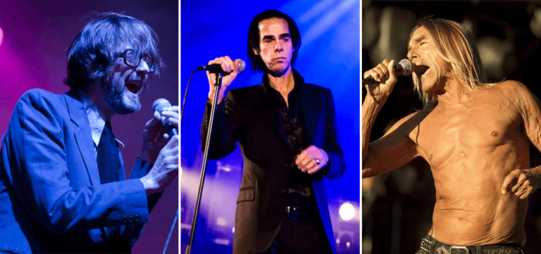Pulp's Jarvis Cocker, Nick Cave, and Iggy Pop