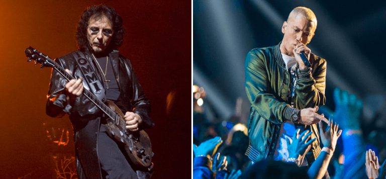 Black Sabbath guitarist Tony Iommi and hip-hop legend Eminem