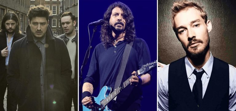 Mumford & Sons, Dave Grohl, and Silverchair - three of the Hottest 100's famous acts