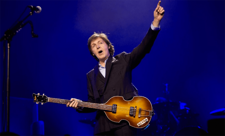 Paul McCartney performing live