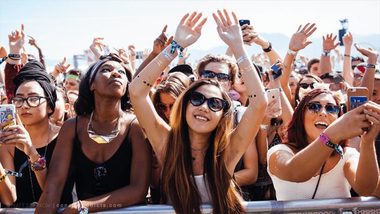 Image of audience members at Coachella