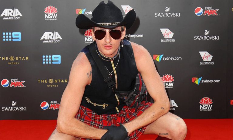 Controversial Australian musician Kirin J Callinan at the 2017 ARIA Awards