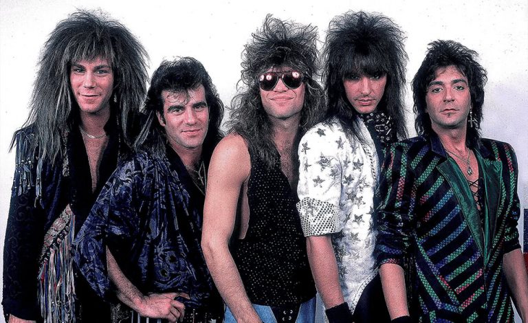 Legendary hair-metal band Bon Jovi, pictured here, doing justice to the genre's name