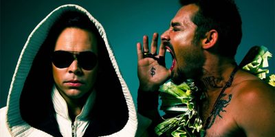 A press photo of DREAMS, the new project from Luke Steele and Daniel Johns.