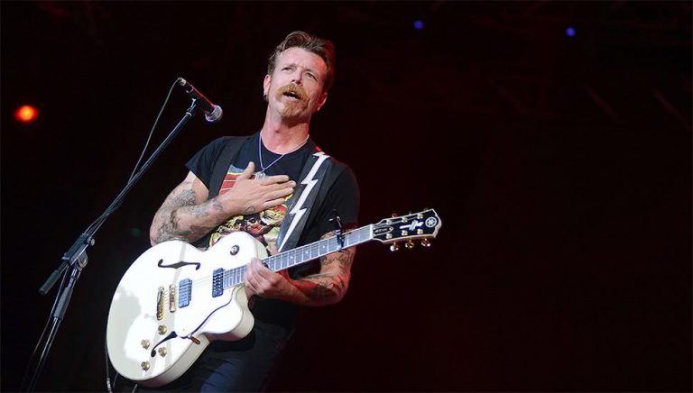 Eagles Of Death Metal's Jesse Hughes performing live