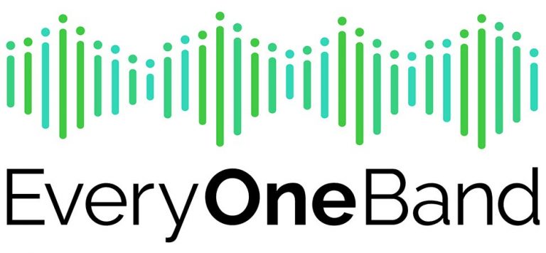 Logo for EveryOneBand, the world's largest band