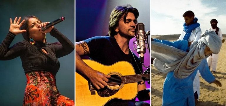 Ana Tijoux, Juanes, and Tinariwen, three artists who don't primarily sing in English.