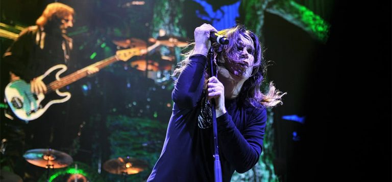 Black Sabbath performing their final show in Birmingham in February, 2018