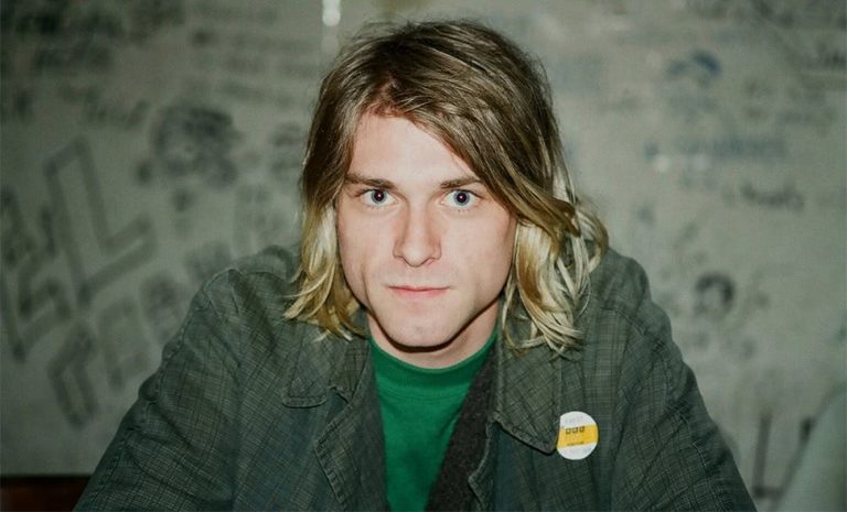 Nirvana's Kurt Cobain pictured in 1991