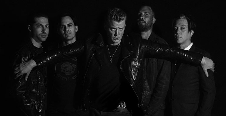 Promotional image of rock’n’roll legends Queens Of The Stone Age (QOTSA)