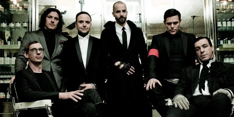 Members of the German metal band Rammstein