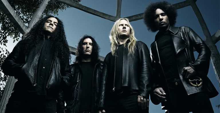 Legendary grunge band Alice In Chains, with new vocalist William DuVall pictured right.