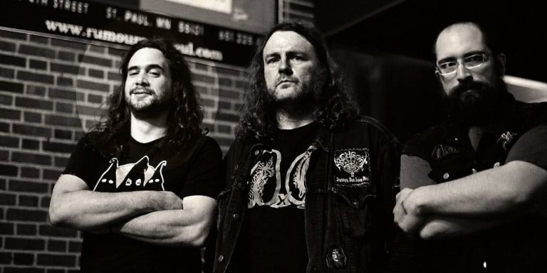 Josh Martin (left), alongside other members of Anal Cunt.