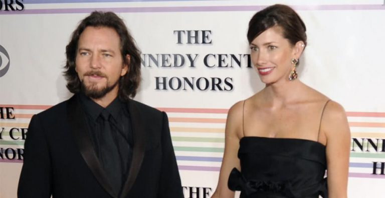 Pearl Jam's Eddie Vedder pictured with wife Jill McCormick