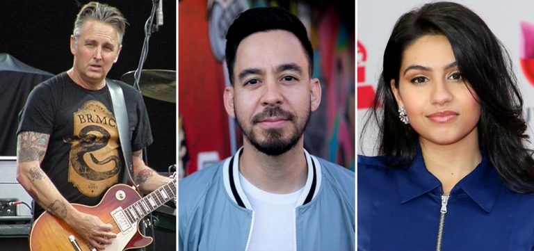 Pearl Jam's Mike McCready, Linkin Park's Mike Shinoda, and Alessia Cara