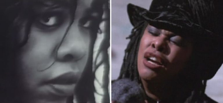 2 panel image featuring images of mysterious US musician Q Lazzarus