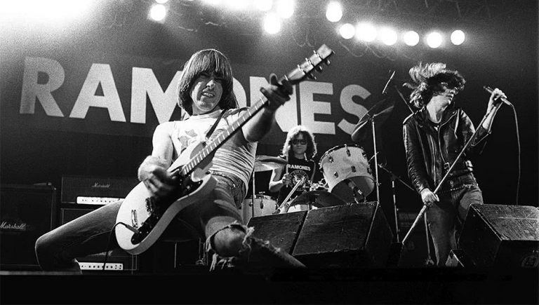 Punk icons the Ramones performing live