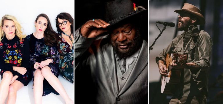 I'm With Her, George Clinton, and Ray LaMontagne, three artists who are performing sideshows for Bluesfest
